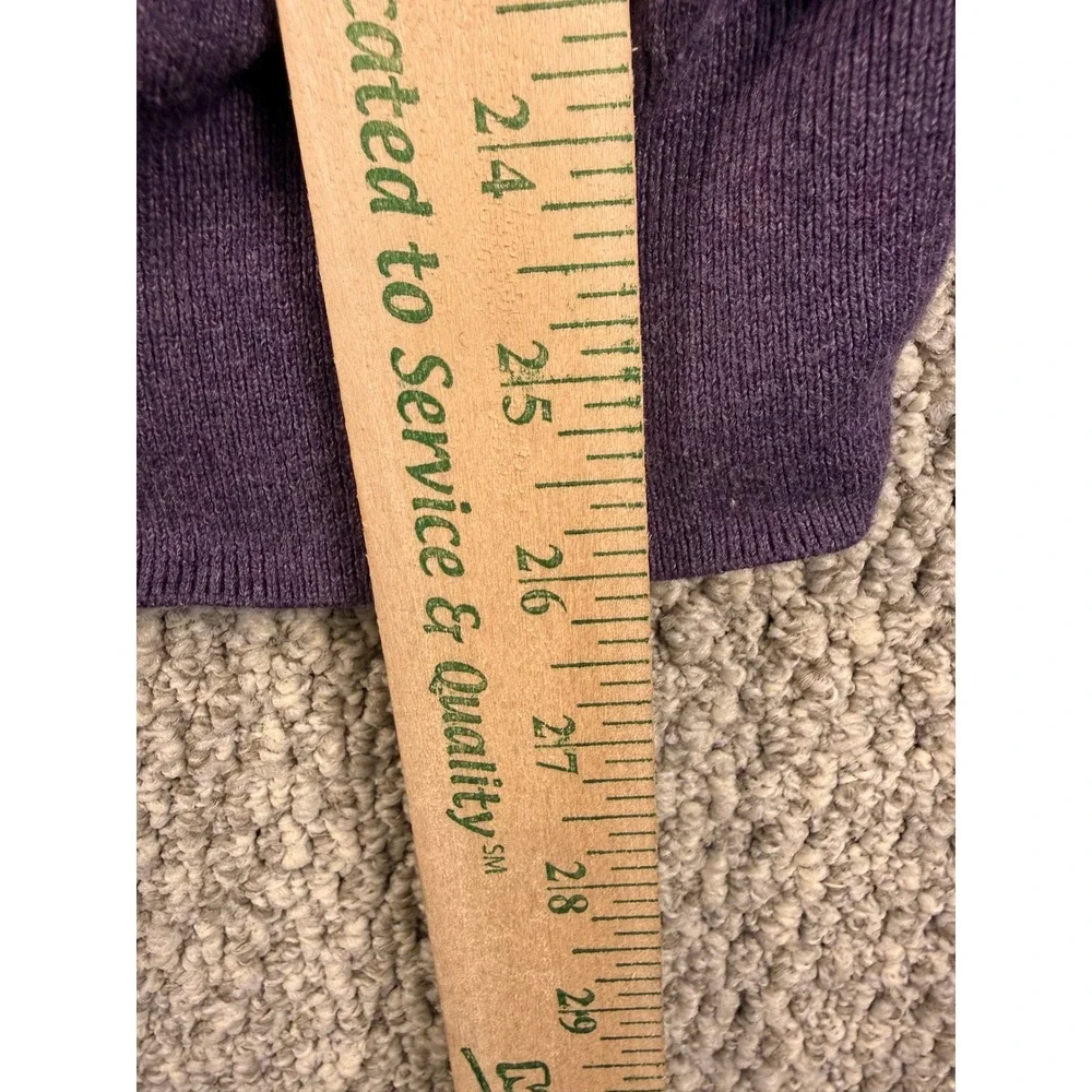 Polo Ralph Lauren V-Neck Sweater XXL Purple Pima Cotton Pony Logo Pullover Mens